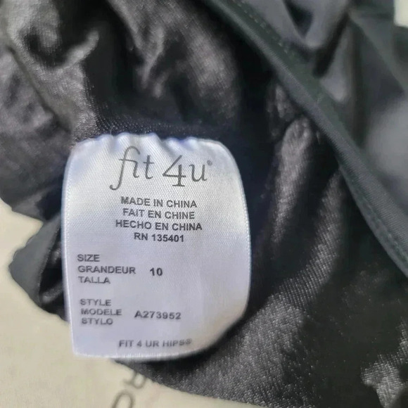 Fit 4 Ur Hips One piece Flattering ruffle Tiered swim Shorts Romper Black sz 10 - Picture 2 of 10